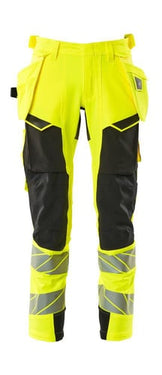 Mascot Bukser med hængelommer 19031 Hi-Vis gul/sort str 82C54 - 1