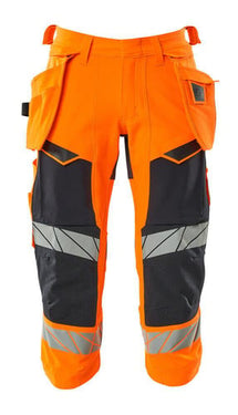 Mascot Knickers med hængelommer 19049 Hi-Vis orange/mørk marine str C47 - 1