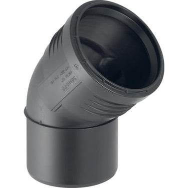 Geberit Silent PP bøjning 45° 75mm - 1