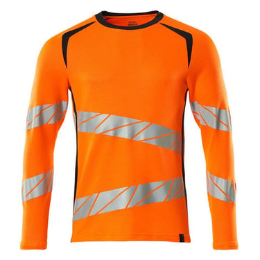 Mascot T-shirt langærmet 19081 Hi-Vis orange/mørk marine str 5XLONE - 1