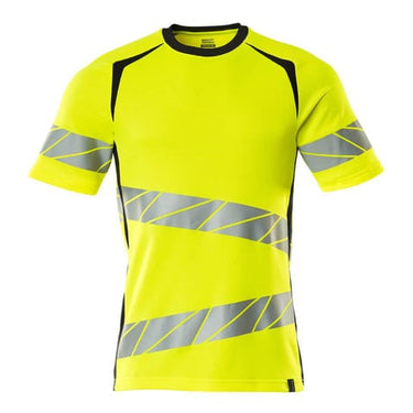 Mascot T-shirt 19082 Hi-Vis gul/mørk marine str M ONE - 1
