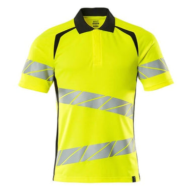 Mascot Poloshirt 19083 Hi-Vis gul/sort str XL ONE - 1