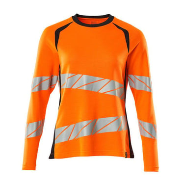 Mascot T-shirt langærmet 19091 Hi-Vis orange/mørk marine str XS ONE - 1