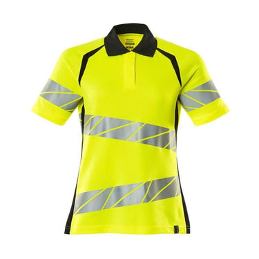 Mascot Poloshirt 19093 Hi-Vis gul/sort str 3XLONE - 1