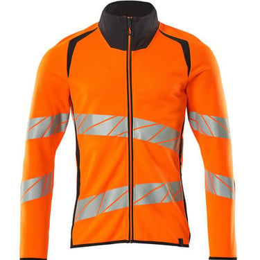 Mascot Sweatshirt med lynlås 19184 Hi-Vis orange/mørk marine str L - 1