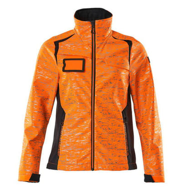 Mascot Softshell jakke 19212 Hi-Vis orange/mørk marine str L - 1