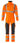 Mascot Kedeldragt med knælommer 19519 Hi-Vis orange/mørk marine str 4XL - 1