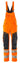 Mascot Overall med knælommer 19569 Hi-Vis orange/mørk marine str 76C52 - 1
