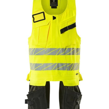Mascot Værktøjsvest 19589 Hi-Vis gul/sort str S - 1