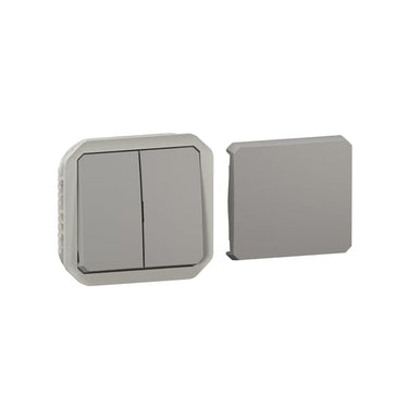 PLEXO55 multiafbryder 2 modul grå - 1