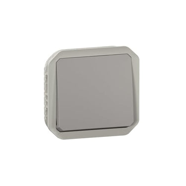 PLEXO55 trykkontakt no 10A 2 modul grå - 1