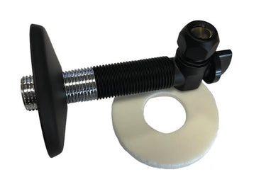 Roth QuickBox tilslutningsvinkel 1/2"x10mm m/afspærring sort - 1