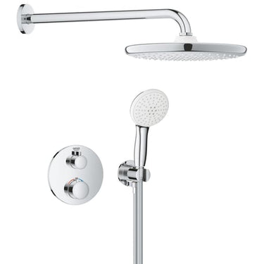 GROHE Grohtherm sampak til indbyg m/ tempesta 250 hovedbruser håndbruser 2 spray 1500mm bruseslange - 1
