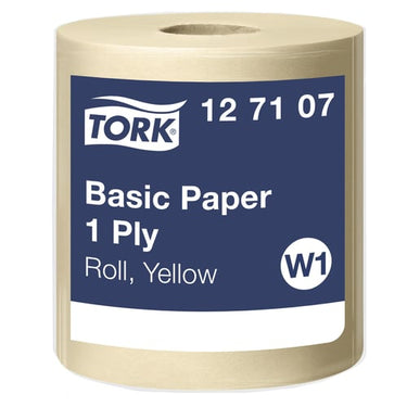 Tork Aftørringspapir Basic W1 gul 1190m - 1