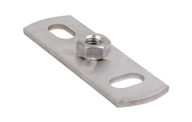 Grundflange rustfri 145x35mm M10 - 1