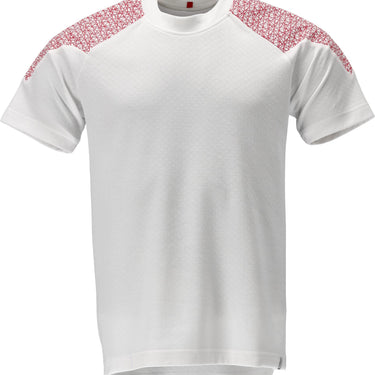 Mascot T-shirt 20082 Food&Care hvid/rød str 4XL - 1