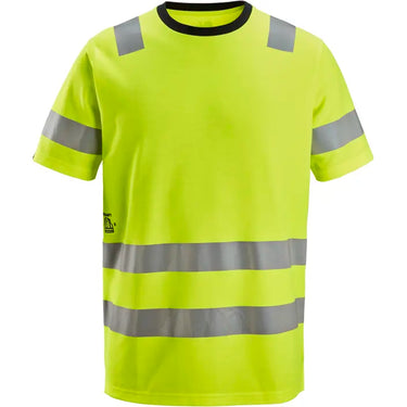 Snickers High-Vis T-shirt 2536 gul klasse 2 str S - 1