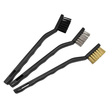 Børstesæt 3 dele messing rustfri plast børster L180mm - 1