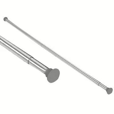 Teleskopstang SAFIR t/forhæng 75-125cm sølvgrå - 1