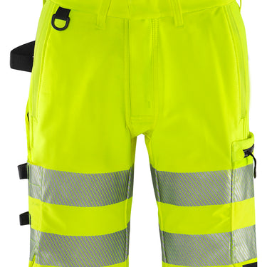Green stretchshorts kl.2 2648 Hi-Vis gul str C50 - 1