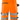 Green stretchshorts kl.2 2648 Hi-Vis orange str C64 - 2
