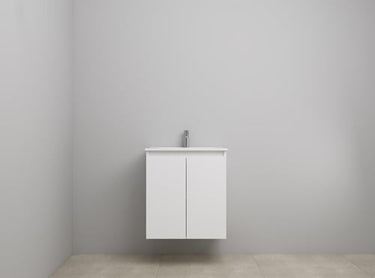 Sanibell Online møbelsæt 61x46cm hvid højglans med 2 låger - 1