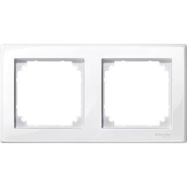 Cover frame Merten M-Smart 2 gangs polar white - 1