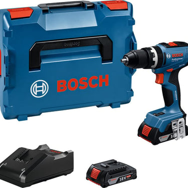 Blå Bosch Slagboremaskine GSB 18V-65 2X5AH L-BOXX - 1
