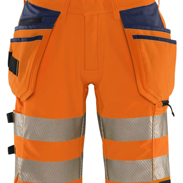 Green håndværker stretchshorts Hi-Vis orange/marine str C50 - 1