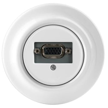 VGA udtag brug indsats 0261/23-500 Glans hvid Decento - 1