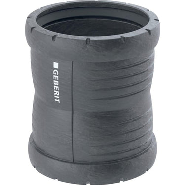 Geberit Silent Pro dobbeltmuffe PP MX 75mm stikmf sort - 1