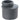 Geberit Silent Pro reduktion PP MX 75/50mm stikmf sort - 1