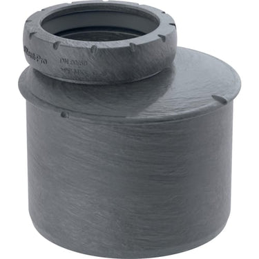 Geberit Silent Pro reduktion PP MX 75/50mm stikmf sort - 1