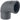 Geberit Silent Pro bøjning 87,5° PP MX 75mm stikmf sort - 1