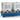 Denios Opsamlingskar Classic-line af lakeret stål med 2 gitterriste til 2 IBC palletanke 1320x 2200xH610 mm. - 3