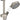 AXOR Montreux brusesæt 900mm m/håndbruser 100 1jet steel-optik - 1