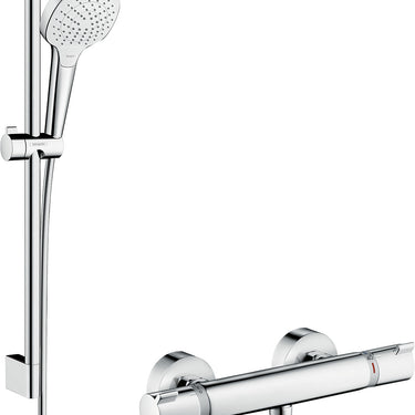 hansgrohe Croma Select E Vario/Ecostat Comfort term/brus 650mm krom/hvid - 1