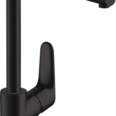 hansgrohe Focus 280 køkkenarmatur mat sort - 1