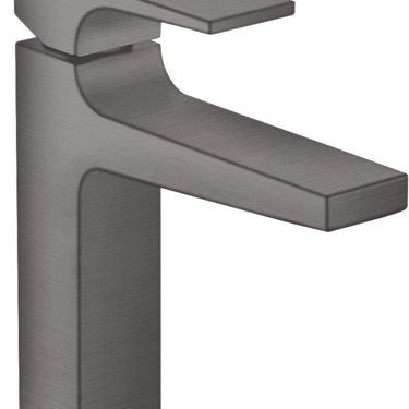 hansgrohe Metropol 110 håndvaskarmatur med vingegreb og push-open bundventil børstet sort krom - 1