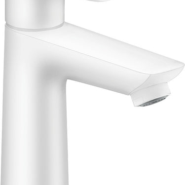 hansgrohe Talis E 110 håndvaskarmatur med løft-op bundventil mat hvid - 1