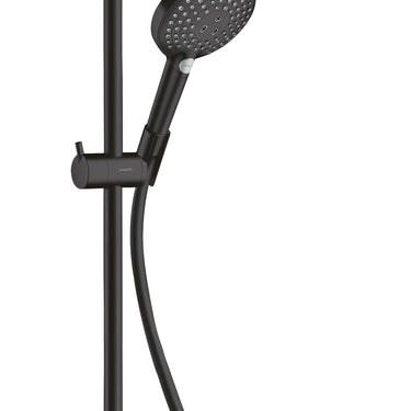 hansgrohe Croma Select S Showerpipe 280 1jet EcoSmart 9 l/min. med term/håndbruser Raindance Select S 120 3jet mat sort - 1