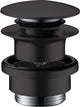 hansgrohe Push-Open bundventil 1 1/4" mat sort - 1
