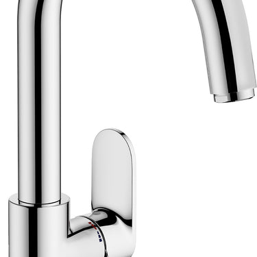 hansgrohe Vernis Blend 1-grebs håndvaskarmatur 200 med svingtud og løft-op bundventil krom - 1