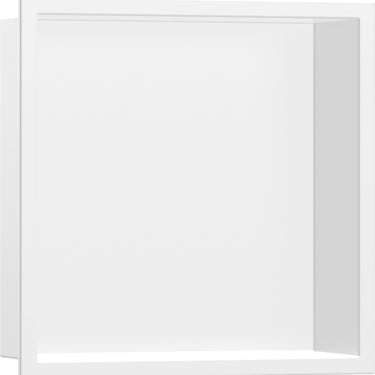 hansgrohe XtraStoris Original vægniche med integreret ramme 300/300/100 mat hvid - 1
