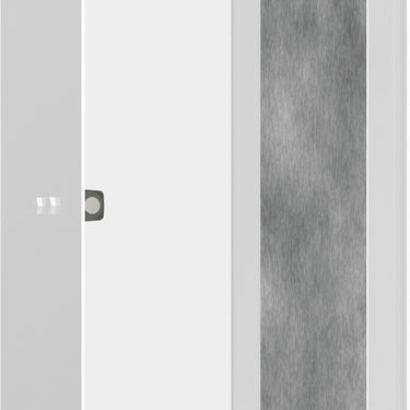 hansgrohe XtraStoris Rock vægniche med flisebar låge 300/150/100 mat hvid - 1
