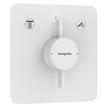 hansgrohe DuoTurn Q armatur til indbygning 2 udtag mat hvid - 1
