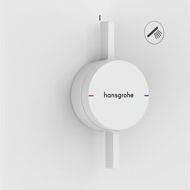 hansgrohe DuoTurn E armatur til indbygning 1 udtag mat hvid - 1