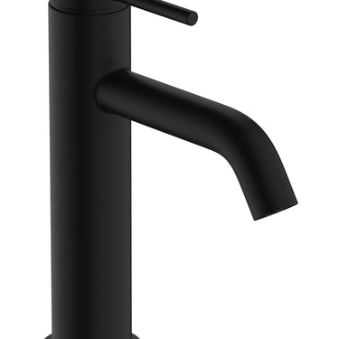 "hansgrohe Tecturis S single-lever basin mixer 116mm spout t/cp u/dw matt black" - 1