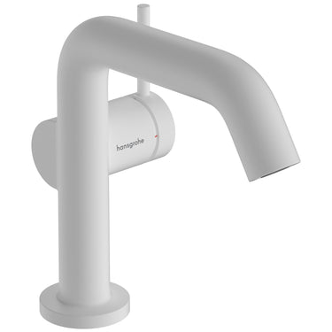 hansgrohe Tecturis S 1-grebs håndvaskarmatur 130mm tud t/hv m/push-open mat hvid - 1