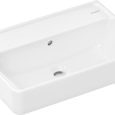 hansgrohe Xanuia Q håndvask Compact 55x37cm u/hh m/overløb hvid - 1